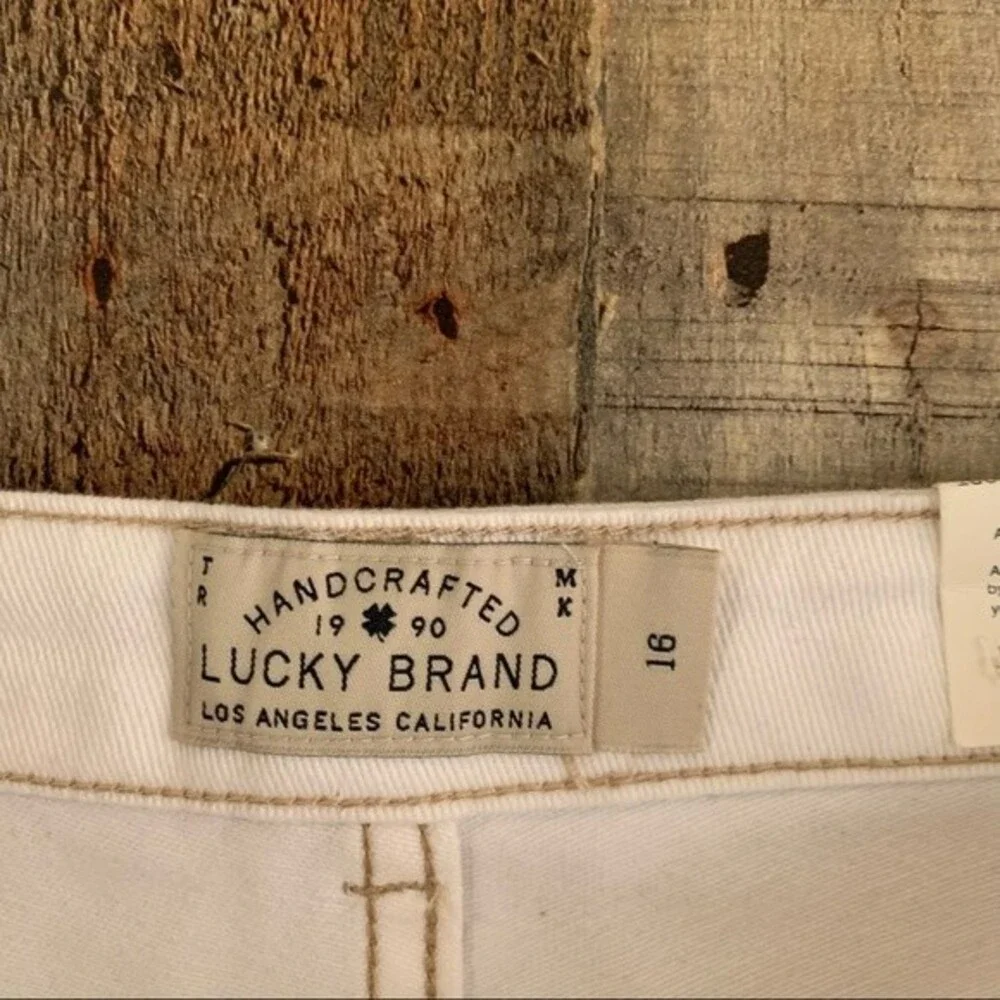 Lucky brand girls white shorts with tribal design - 16